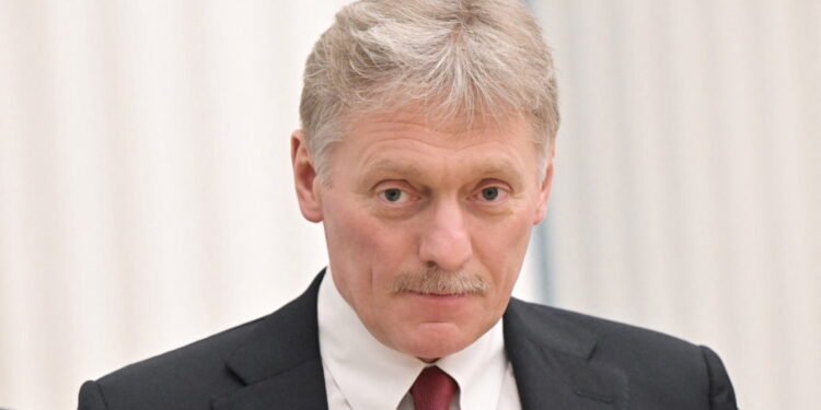Kremlin spokesman Dmitry Peskov attends a joint news conference of Russian President Vladimir Putin and Belarusian President Alexander Lukashenko in Moscow, Russia February 18, 2022. Sputnik/Sergey Guneev/Kremlin via REUTERS ATTENTION EDITORS - THIS IMAGE WAS PROVIDED BY A THIRD PARTY.