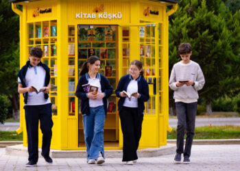 “AzerGold”un təşəbbüsü ilə Göygöldə interaktiv kitab köşkü istifadəyə verildi – FOTO