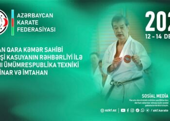 Hitoşi Kasuyanın rəhbərliyi ilə XXXIII Ümumrespublika Texniki Seminar və İmtahan keçiriləcək