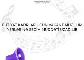 Ehtiyat kadrlar üçün vakant müəllim yerlərinə seçim müddəti uzadılıb