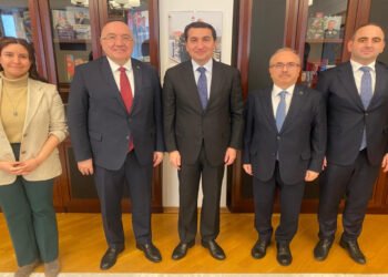 Hikmət Hacıyev Türkiyə XİN rəsmisi ilə görüşdü