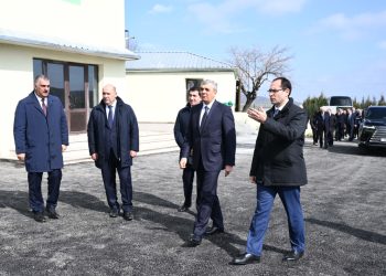 Rəsmilər Xocavənddə salınmış bağçılıq təsərrüfatında – FOTO