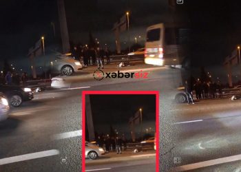 Hava limanı yolunda dəhşətli qəza: piyada hadisə yerində həyatını itirdi - VİDEO
