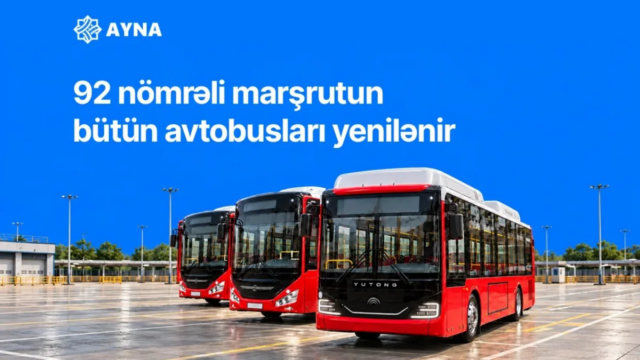 Bu marşrutun bütün avtobusları yenilənir