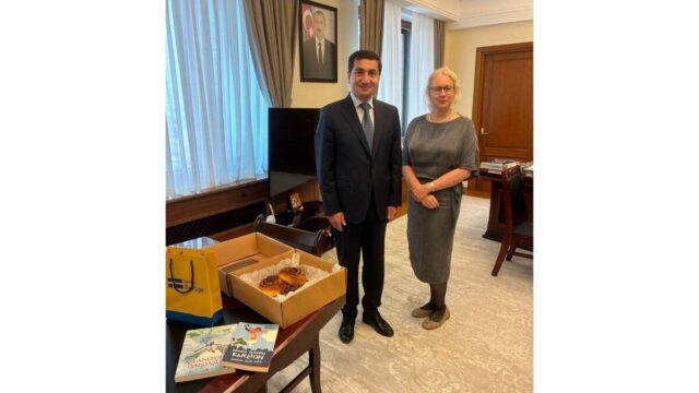 İsveç səfiri Hikmət Hacıyevlə görüşdü