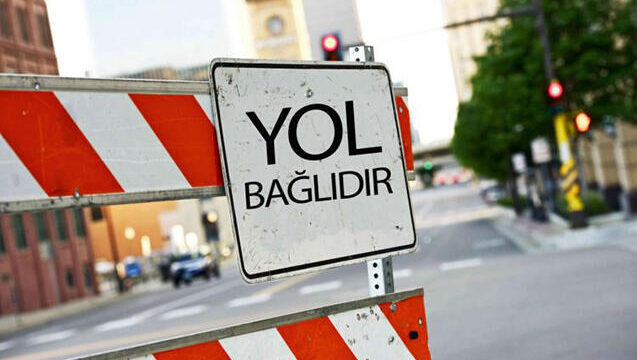 Günəşli qəsəbəsində avtomobil yolunda hərəkət məhdudlaşdırılıb